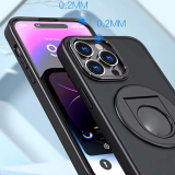 ALLY iPhone 15 Pro Max İçin Magsafe Uyumlu Yüzük Standlı Manyetik Sili