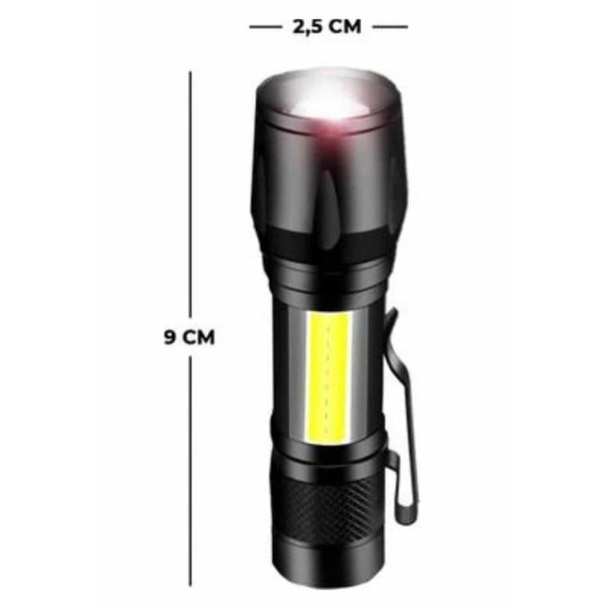 EL Feneri Uzun Menzilli Usb Şarj Edilebilir Kamp Lambası
