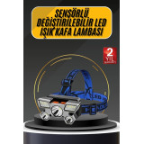 Kafa Lambası 800 Lümen 4 Mod Yüksek Işık Flaşörlü Şarjlı Led Lamba