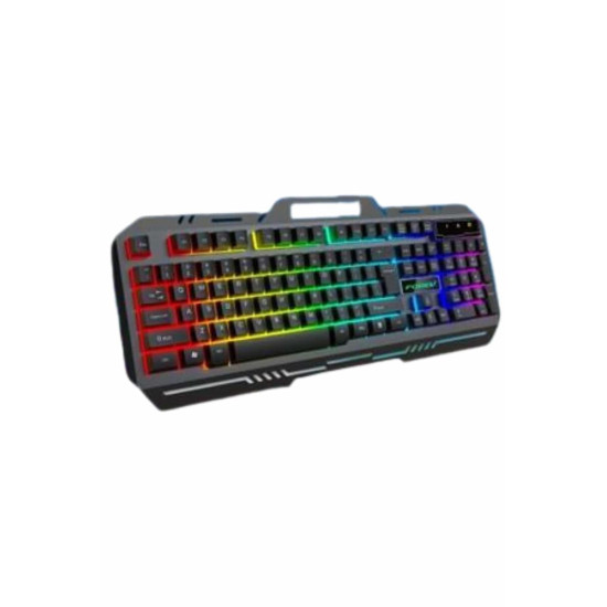 Işıklı Oyuncu Q Klavye Mouse Seti Siyah Gaming Oyuncu Klavye
