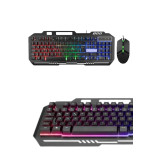 Işıklı Oyuncu Q Klavye Mouse Seti Siyah Gaming Oyuncu Klavye