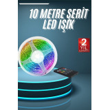 10M Şerit Led İç Mekan Renkli Rgb Şerit Led Kumandalı