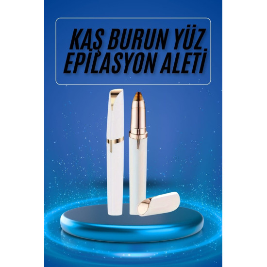 Kaş Bıyık Epilasyon Aleti İnce Uçlu Yüz Için Tüy Alıcı Pilli
