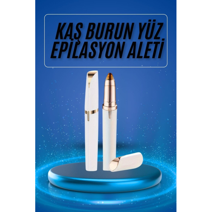 Kaş Bıyık Epilasyon Aleti İnce Uçlu Yüz Için Tüy Alıcı Pilli