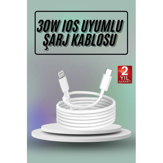 iPhone 14 13 12 11 Uyumlu 20W Hızlı Şarj Adaptörü Lightning Kablo Seti
