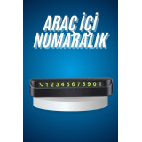 Araç İçi Numaratör Numaralık Oto Cam Kartı Fosforlu Numaratör