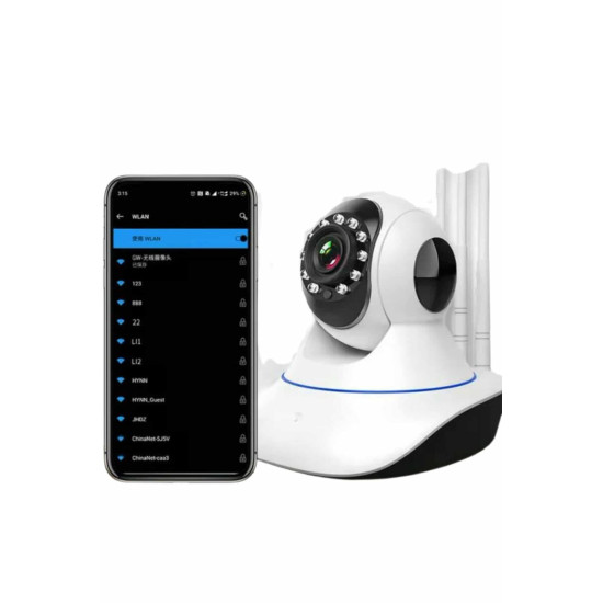 Mini IP Kamera Hareketli Güvenlik Kamerası Kablosuz Wifi Kamera Mikrof