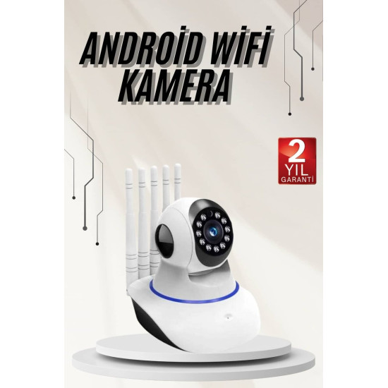360° Full HD Akıllı Kamera Hareket Sensörlü Wifi Kamera Çocuk Güvenlik