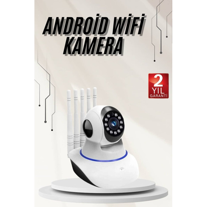 360° Full HD Akıllı Kamera Hareket Sensörlü Wifi Kamera Çocuk Güvenlik
