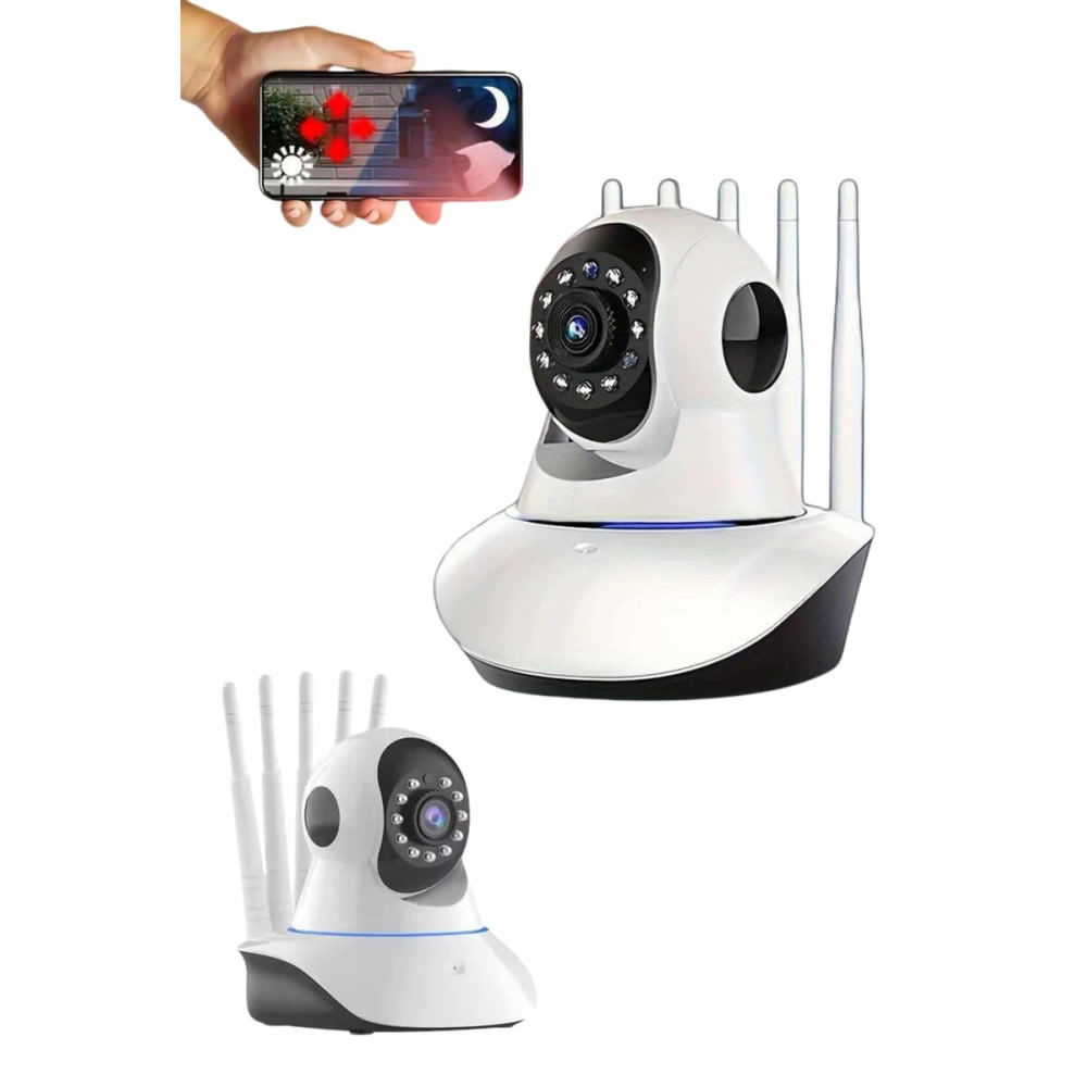 360° Full HD Akıllı Kamera Hareket Sensörlü Wifi Kamera Çocuk Güvenlik