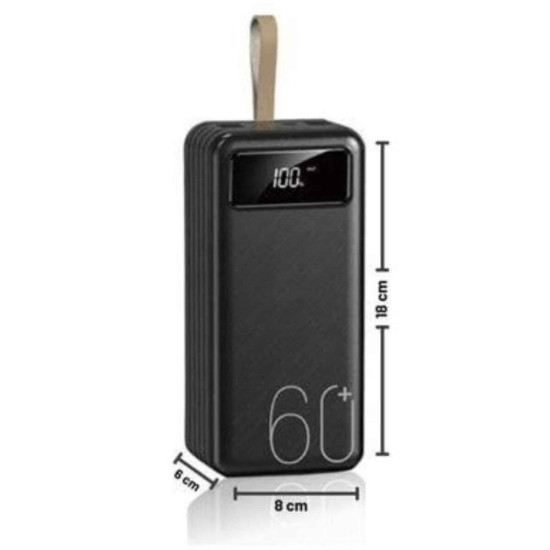 Powerbank Yüksek Kapasiteli 60.000 Mah Hızlı Şarj Şarj Özellikli Batar