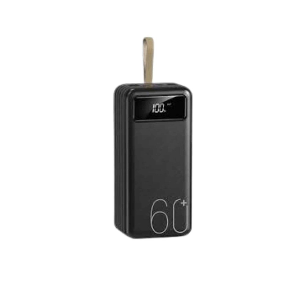 Powerbank 60.000 Mah Taşınabilir Şarj Hızlı El Fenerli Dijital Gösterg