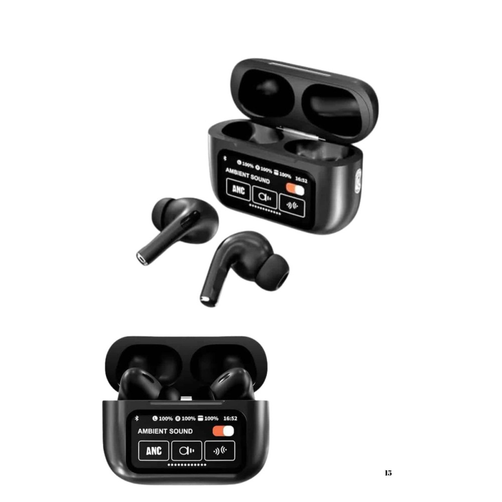 Kulak İçi Bluetooth Kulaklık Ekranlı Müzik Dinleme Çağrı Cevaplama Siy