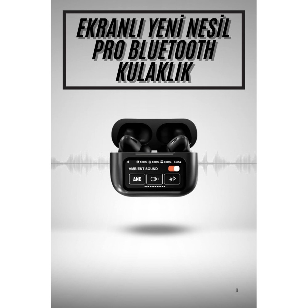 2.Nesil Pro Ekranlı Sesli Görüşme Yapabilen Kablosuz Bluetooth Kulaklı