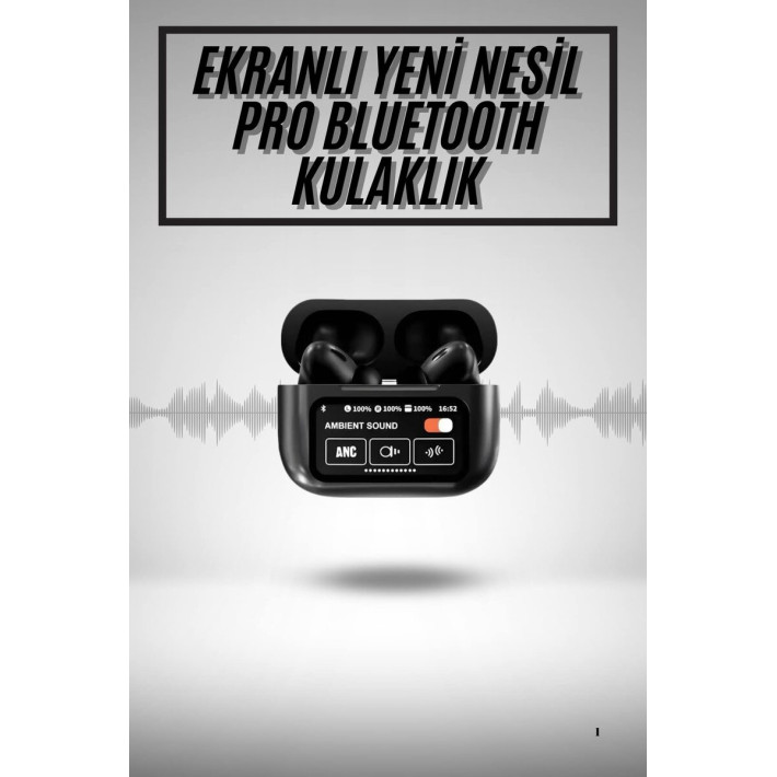 2.Nesil Pro Ekranlı Sesli Görüşme Yapabilen Kablosuz Bluetooth Kulaklı