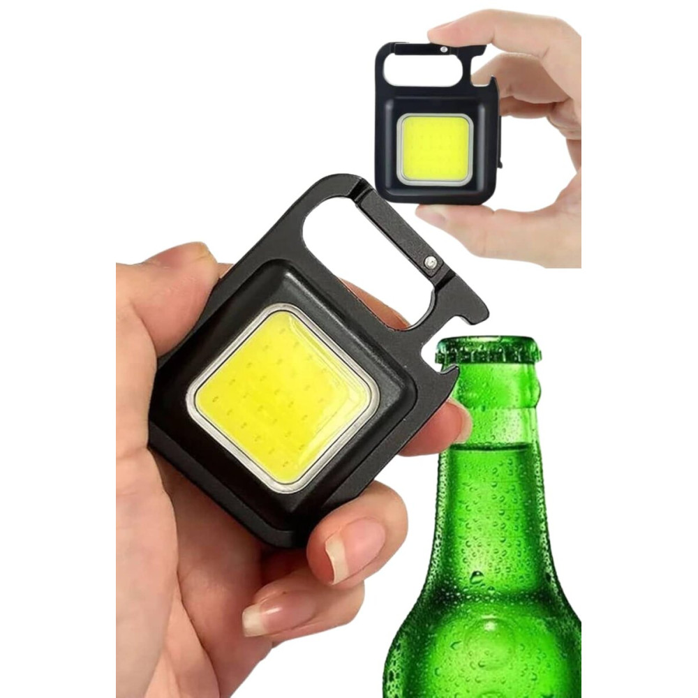 Işıldak USB Şarjlı Cep El Feneri Taşınabilir Mini Led Işık Çok Fonksiy