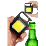 Işıldak USB Şarjlı Cep El Feneri Taşınabilir Mini Led Işık Çok Fonksiy