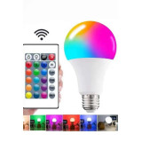 Ayarlanabilir Parlaklık RGB Led Ampul Beyaz Lamba Ve Renkli Ampul