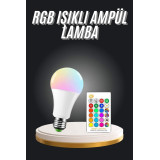 Ambiyans Aydınlatma RGB Led Lamba Kumandalı Renk Değiştirebilen