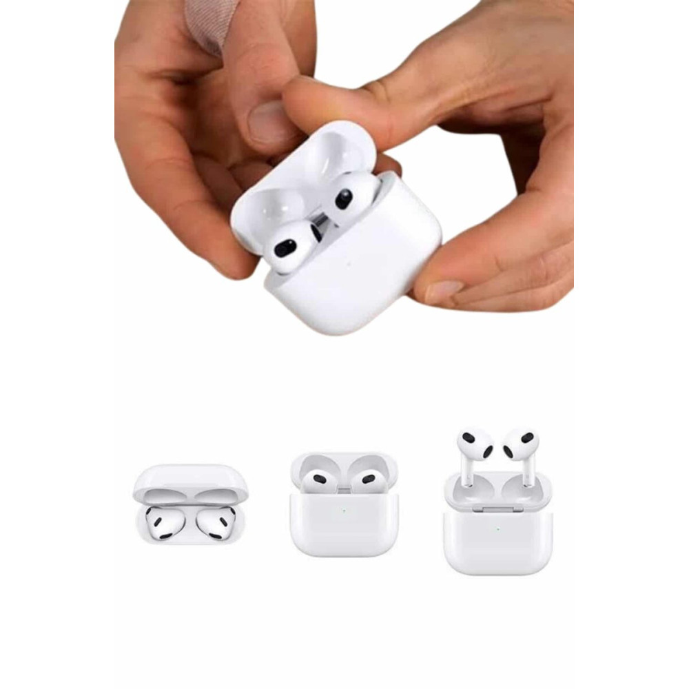 3.Nesil İOS Android Uyumlu Bluetooth 5.0 Beyaz Çağrı Cevaplama