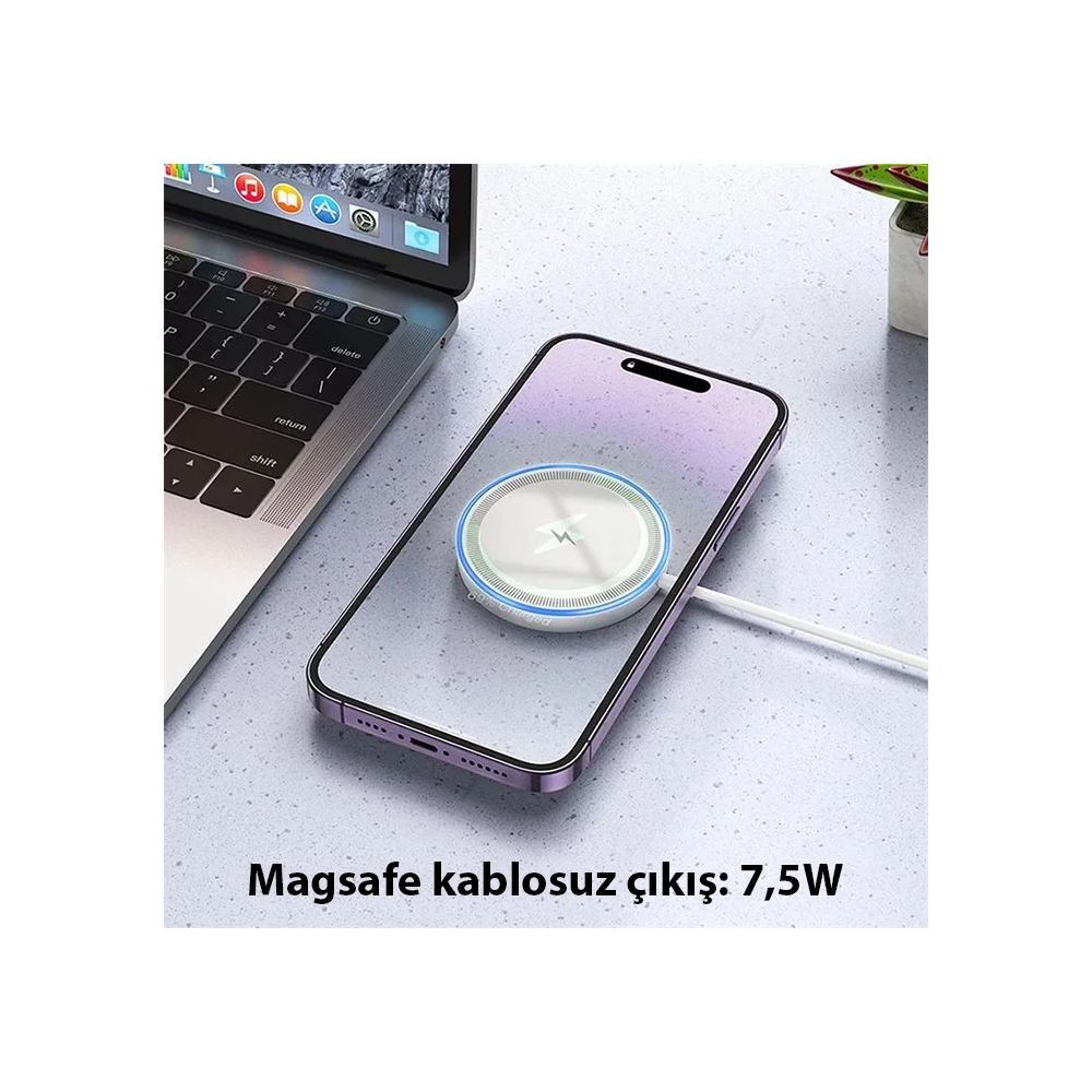 HOCO CW53 15W Magsafe Kablosuz Wireless Stand Hızlı Şarj Cihazı