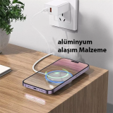 HOCO CW53 15W Magsafe Kablosuz Wireless Stand Hızlı Şarj Cihazı
