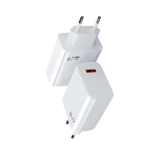 67W Hızlı Şarj Yüksek Voltaj Korumalı Type C Şarj Adaptörü