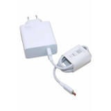 120W Şarj Aleti Hızlı Çift Turbo Şarj Aleti Seti Beyaz