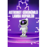 Astronot Şeklinde Bluetooth Hoparlör Gökyüzü Kumandalı Aydınlatma Lamb