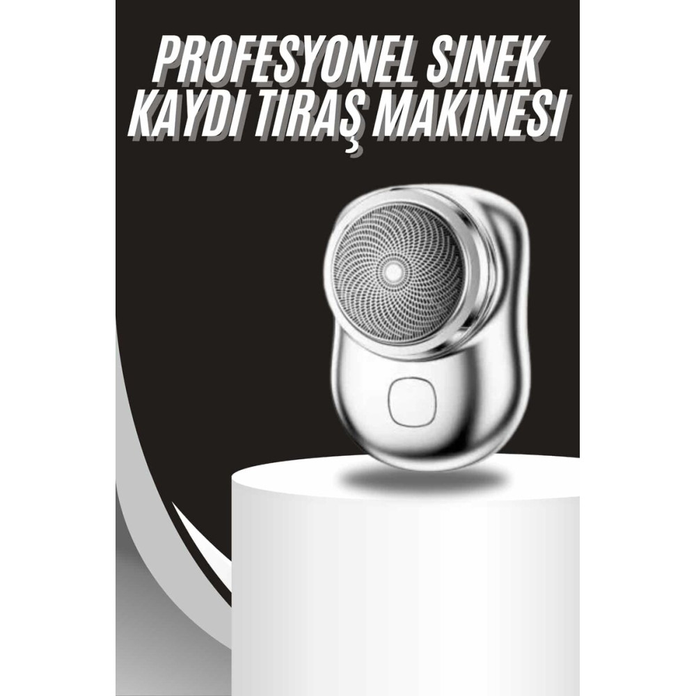 Kablosuz Tıraş Makinesi Günlük Hızlı Taşınabilir Şarjlı Yuvarlak Pasla