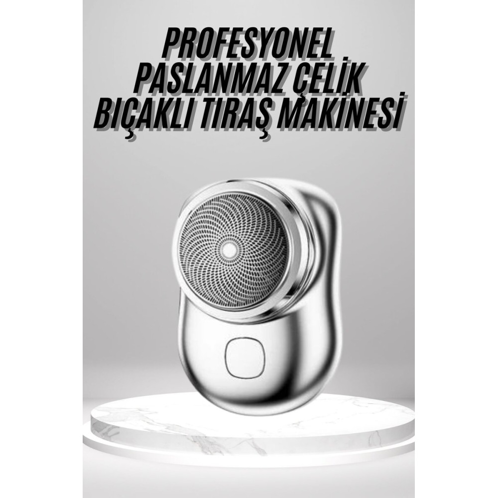 Mini Sıfır Sakal Yanak Tıraş Makinesi USB Şarjlı Sıfır Sakal Taşınabil