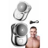 Mini Sıfır Sakal Yanak Tıraş Makinesi USB Şarjlı Sıfır Sakal Taşınabil