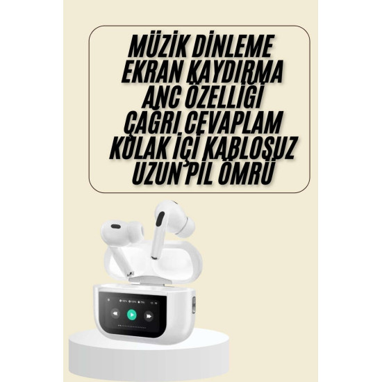 Dokunmatik Ekranlı Bluetooth Kulaklık TWS İOS Android Tüm Telefonlara 