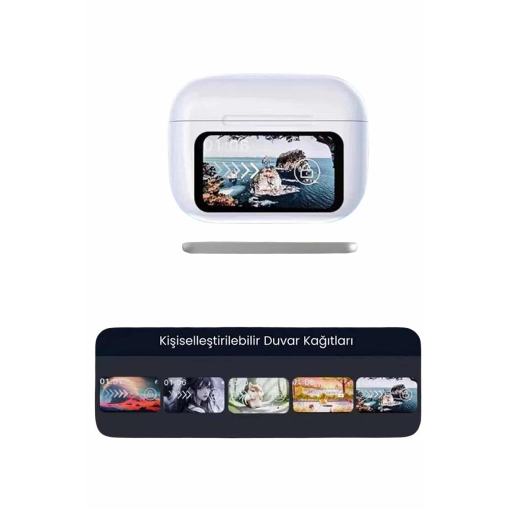 Dokunmatik Ekranlı ANC/ENC Yeni Nesil Pro Bluetooth Kulaklık Dokunmati