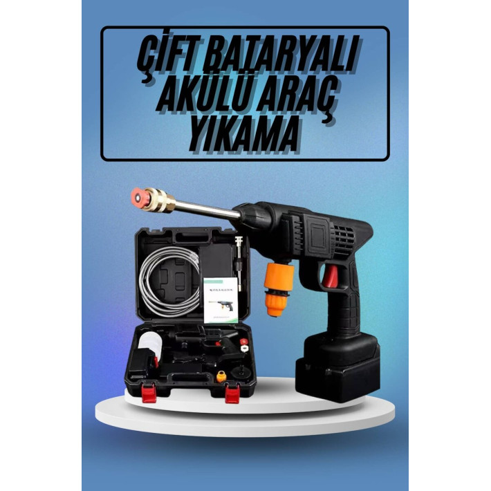 Bahçe Sulama Tabancası Makinesi Yüksek Basınçlı Akülü Yıkama Makinesi