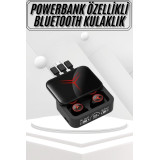 Kablosuz Bluetooth Kulaklık Powerbank Özellikli Göstergeli Hd Mikrofon