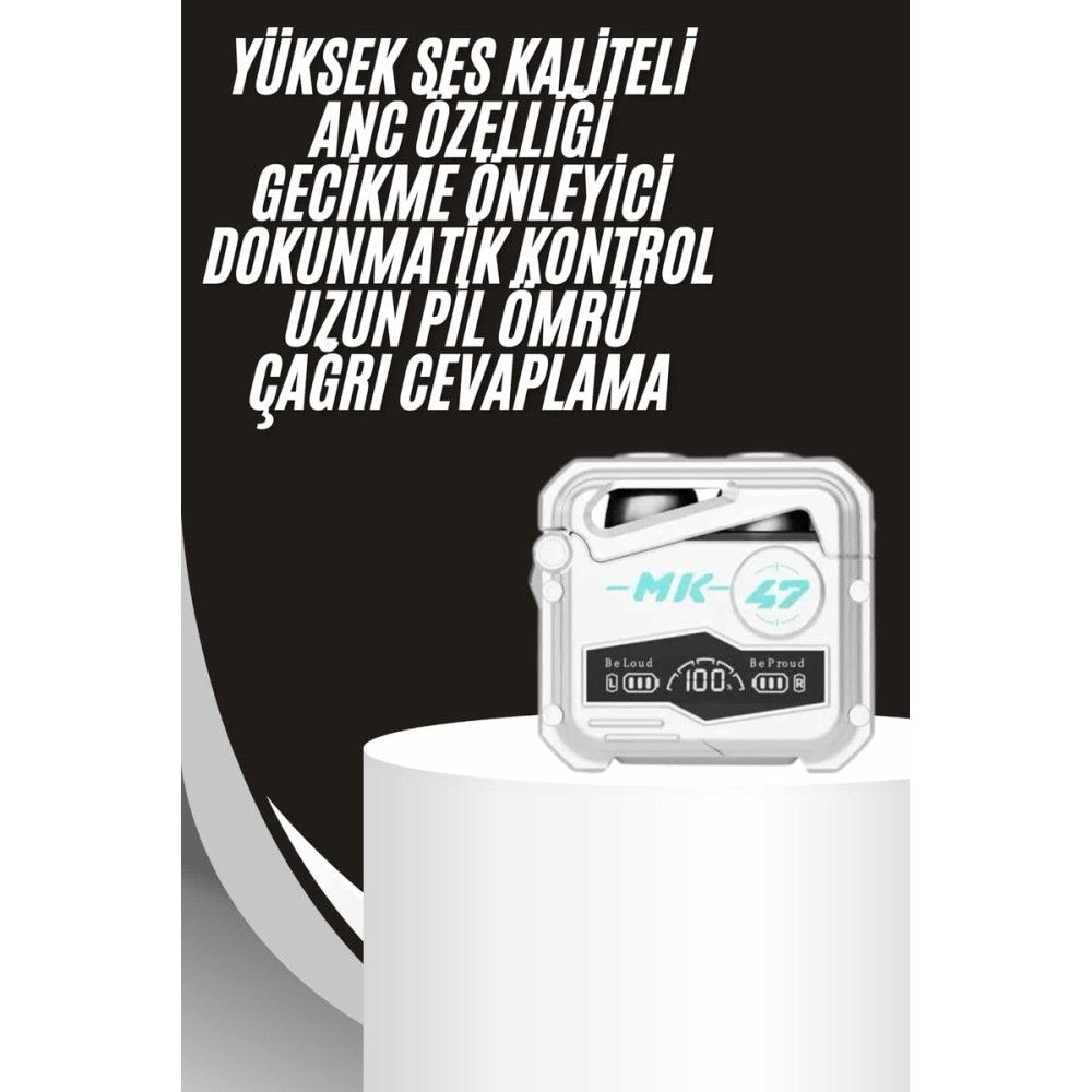 Gecikme Önleyici Oyuncu Kulaklığı Bluetooth Bağlantılı ANC Özelliği 5.