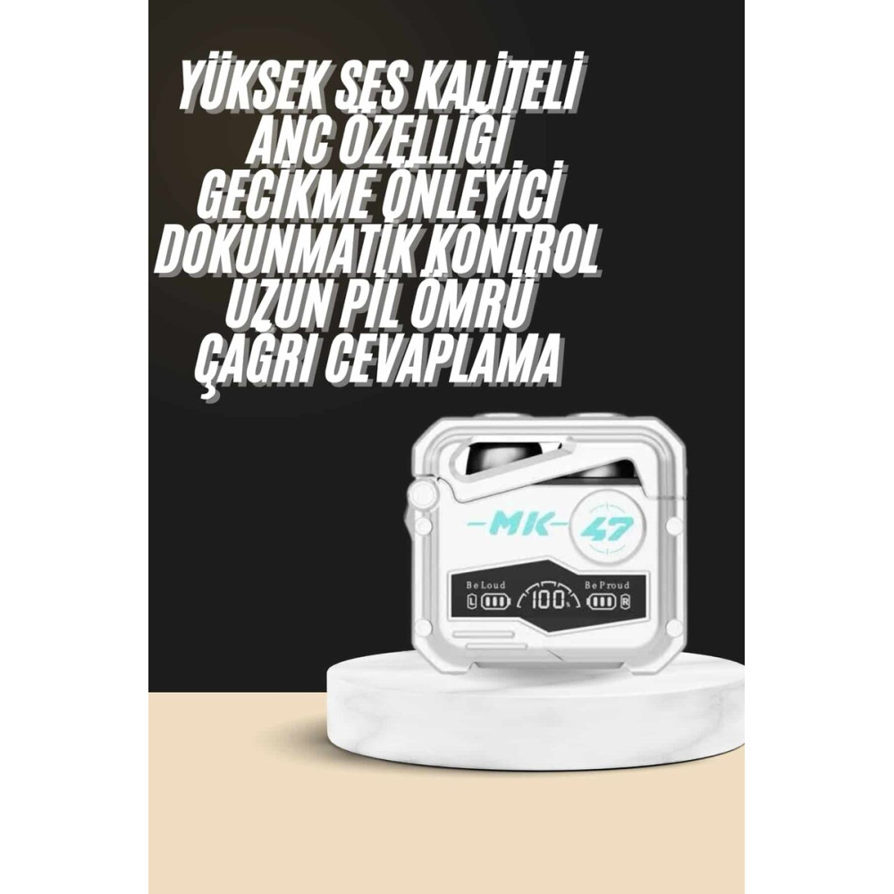 Oyuncu Kulaklığı Yeni Mekanik Kablosuz Kulaklık İos Android Uyumlu