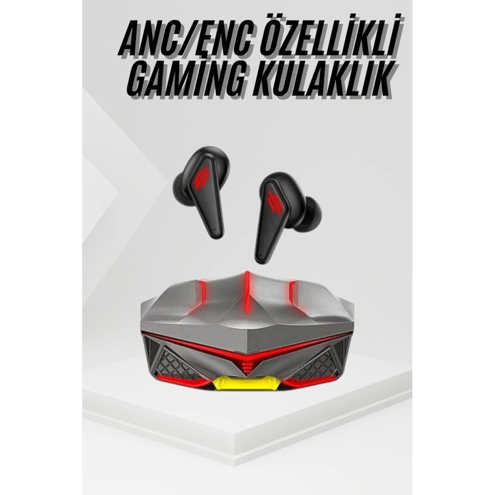Profesyonel TWS Işıklı Kablosuz Bluetooth Kulaklık Oyuncu Kulaklığı
