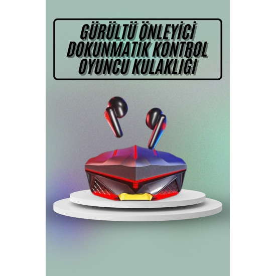 Dokunmatik Kontrol Tws Işıklı Kulakiçi Bluetooth Kulaklık Kablosuz Oyu