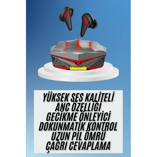 Dokunmatik Kontrol Tws Işıklı Kulakiçi Bluetooth Kulaklık Kablosuz Oyu