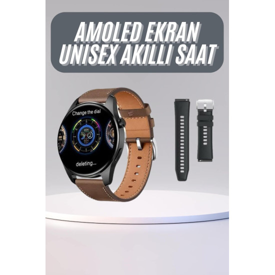 Yuvarlak Kasa 46mm Akıllı Saat Android Ve IOS Uyumlu Uyku ve Sağlık Ta