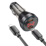 HOCO NZ12C Graceful PD60W 2 Type-C Girişli Araç Çakmaklı Hızlı Şarj Al