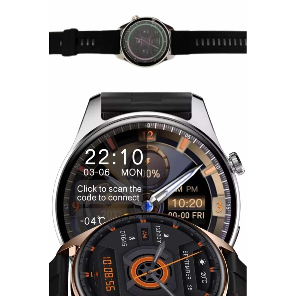 Yuvarlak Kasa 46mm Akıllı Saat Android Ve IOS Uyumlu Uyku ve Sağlık Ta