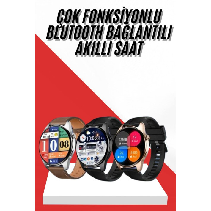 Akıllı Saat 1.5 Inç Amoled Ekran Çift Kordonlu GPS NFC Uyumlu