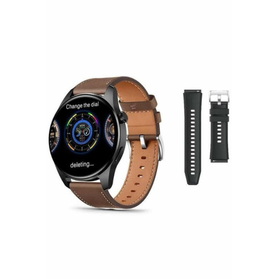 Akıllı Saat 1.5 Inç Amoled Ekran Çift Kordonlu GPS NFC Uyumlu