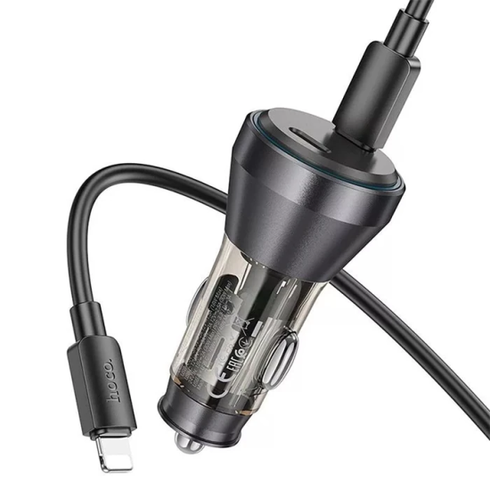 HOCO NZ12C Graceful PD60W 2 Type-C Girişli Araç Çakmaklı Hızlı Şarj Al