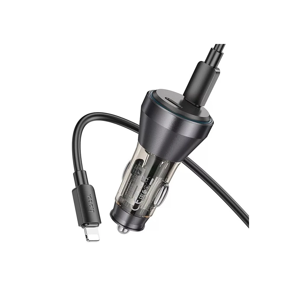 HOCO NZ12C Graceful PD60W 2 Type-C Girişli Araç Çakmaklı Hızlı Şarj Al