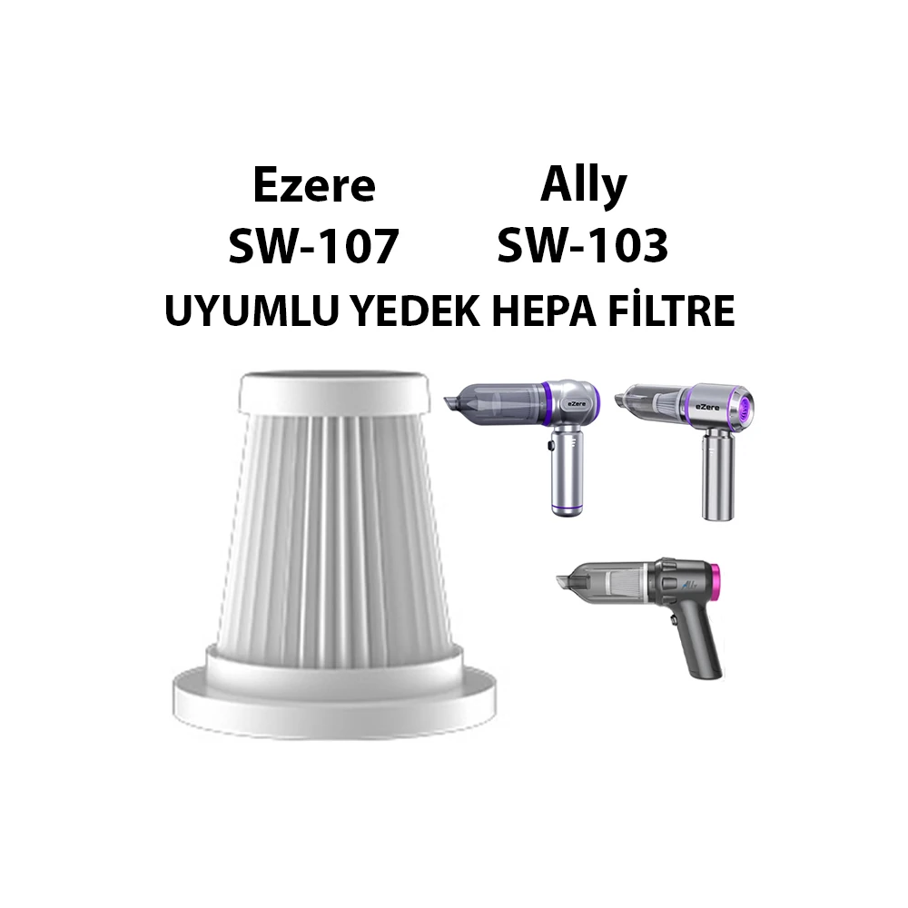 Ezere SW-107 ve Ally SW-103 ile Uyumlu Yedek Filtre