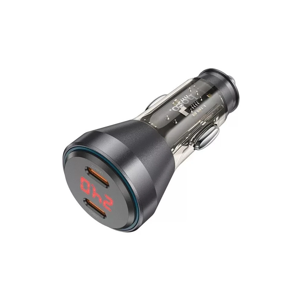 HOCO NZ12C Graceful PD60W 2 Type-C Girişli Araç Çakmaklı Hızlı Şarj Al